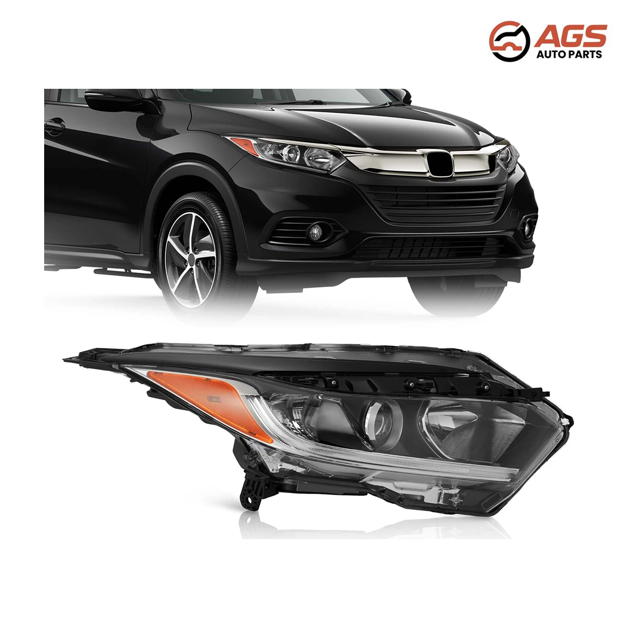HONDA HR-V 2019-2022 - RT HEADLAMP ASSY COMPOSITE (EX|EX-L|LX|Sport; Halogen)