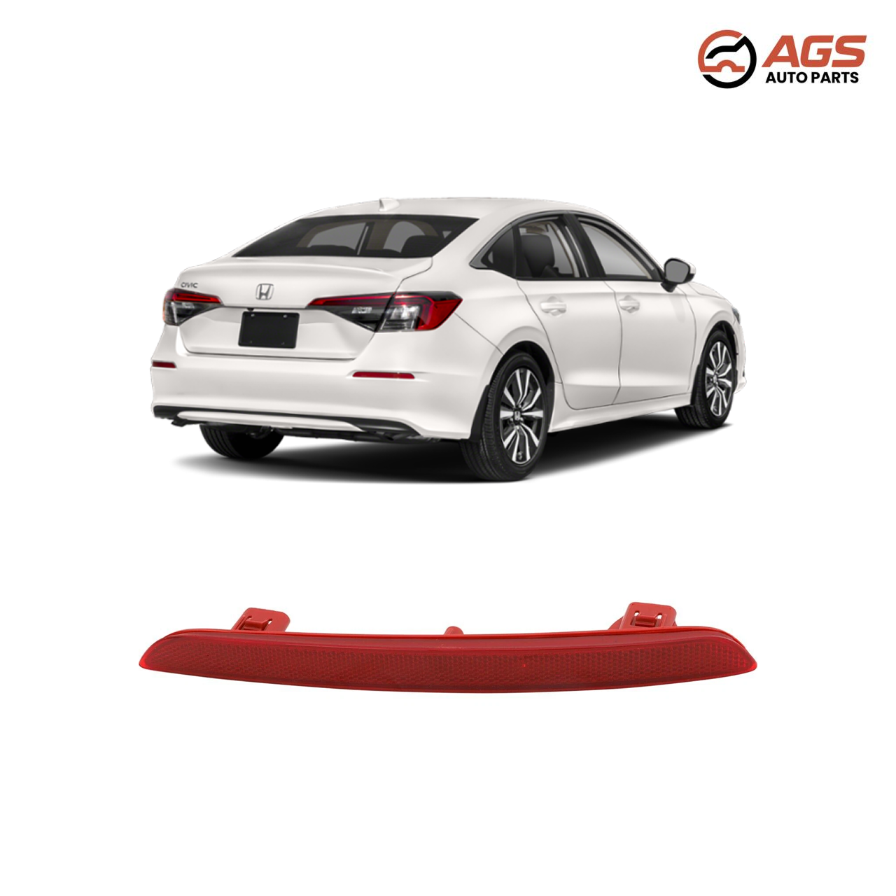 HONDA CIVIC|ACURA INTEGRA 2022-2026 - RT REAR BUMPER REFLECTOR (Sedan)