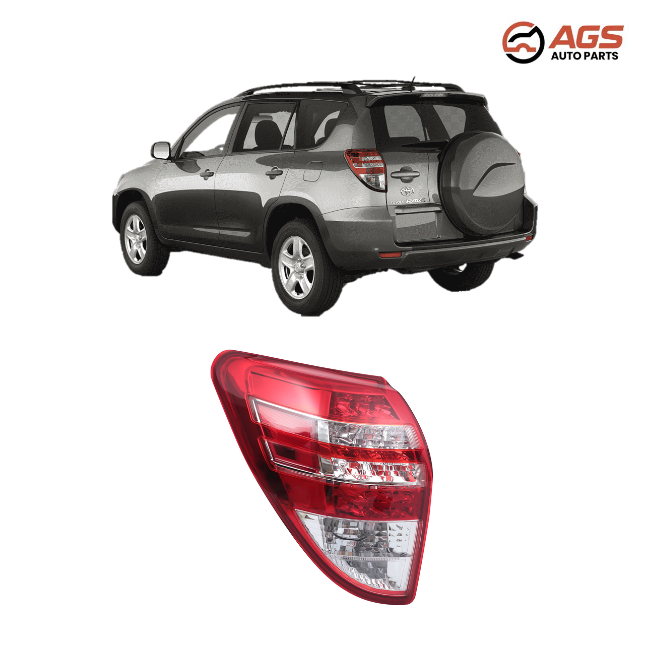 TOYOTA RAV4 2009-2012 - LT TAIL LAMP LENS/HOUSING (Japan Built)
