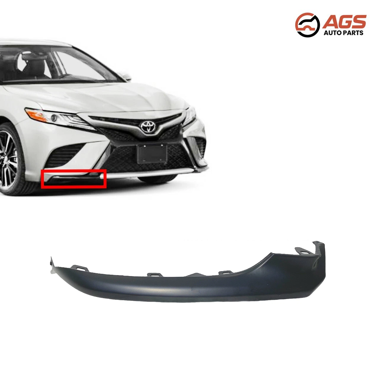TOYOTA CAMRY 2018-2020 - RT FRONT BUMPER MOLDING (SE; Japan Built; Outer; Lower)