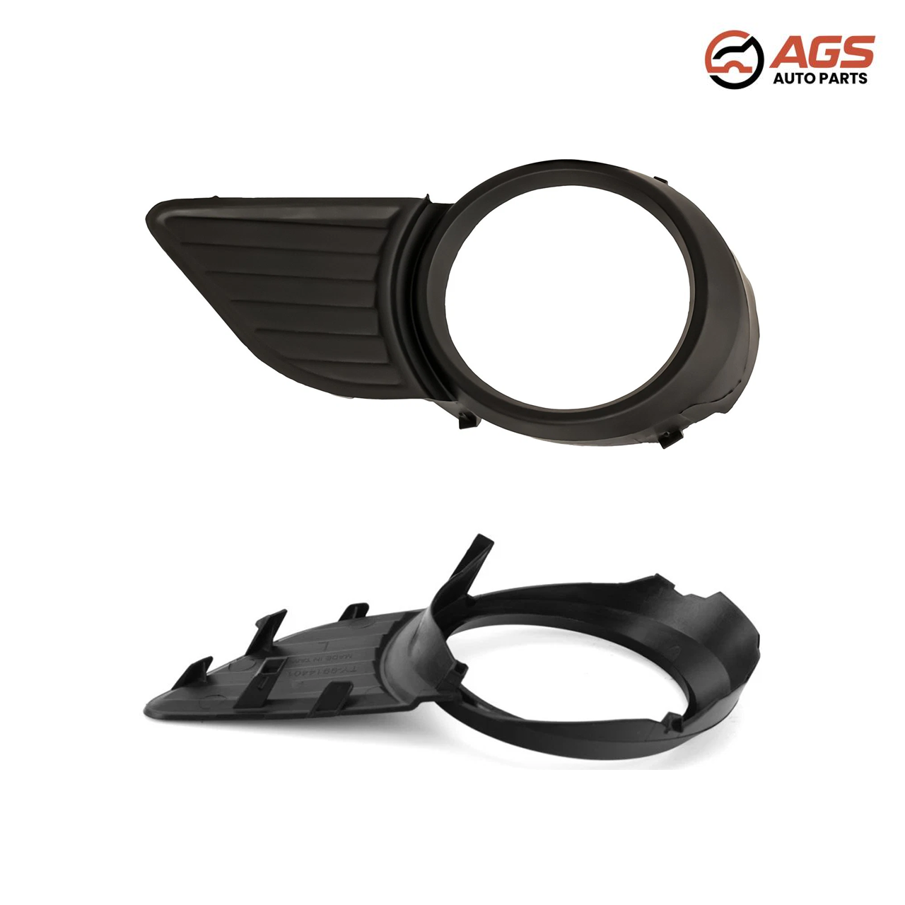 TOYOTA SIENNA 2011-2017 - LT FRONT BUMPER INSERT (Base|LE|XLE; Fog Lamp Bezel; w/o Park Sensor; w/Fog Lamps; Black)