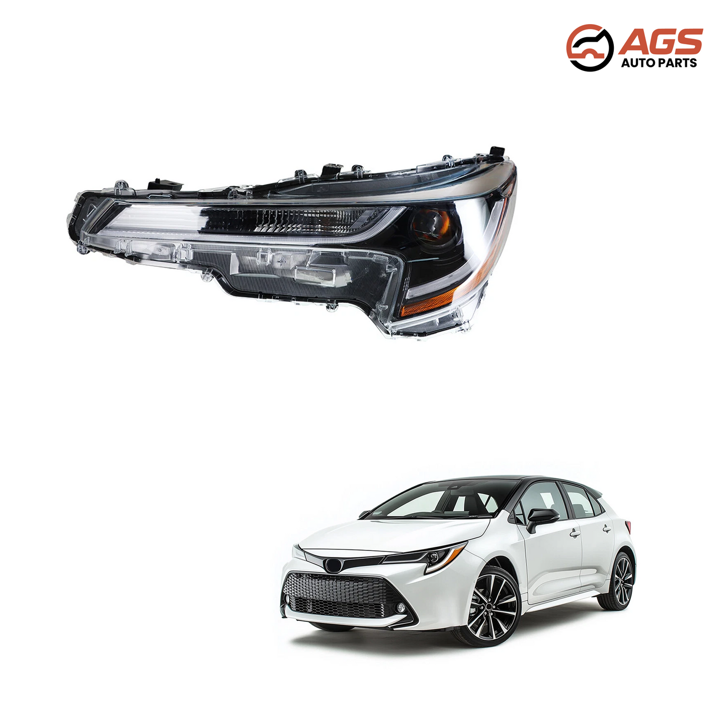 TOYOTA COROLLA 2020-2022 - LT HEADLAMP ASSY COMPOSITE (L|LE; Sedan; USA Built)