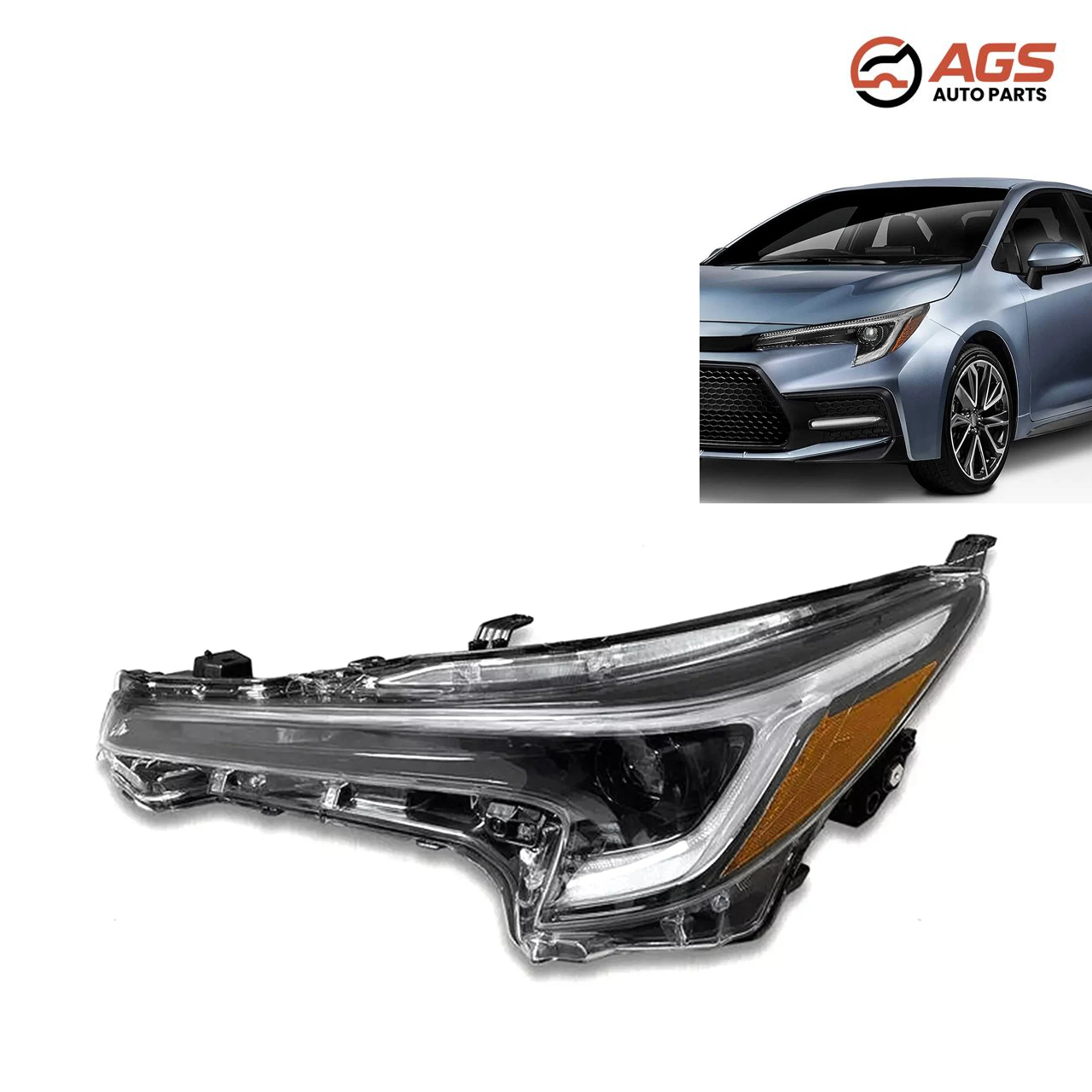 TOYOTA COROLLA 2023-2026 - LT HEADLAMP ASSY COMPOSITE (SE|XLE|XSE; Sedan; USA Built)