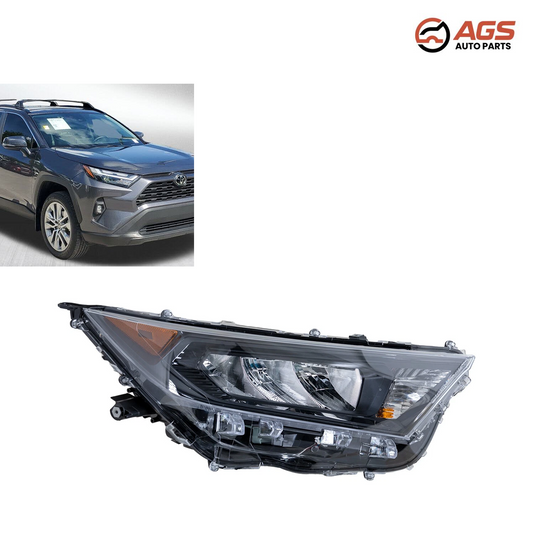 TOYOTA RAV4 2019-2025 - RT HEADLAMP ASSY COMPOSITE (LE; North America Built; Black Bezel)