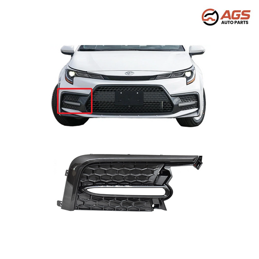 TOYOTA COROLLA 2020-2022 - RT FRONT BUMPER INSERT (SE|XSE; Sedan; w/o Apex; w/o Nightshade Edition; North America Built)