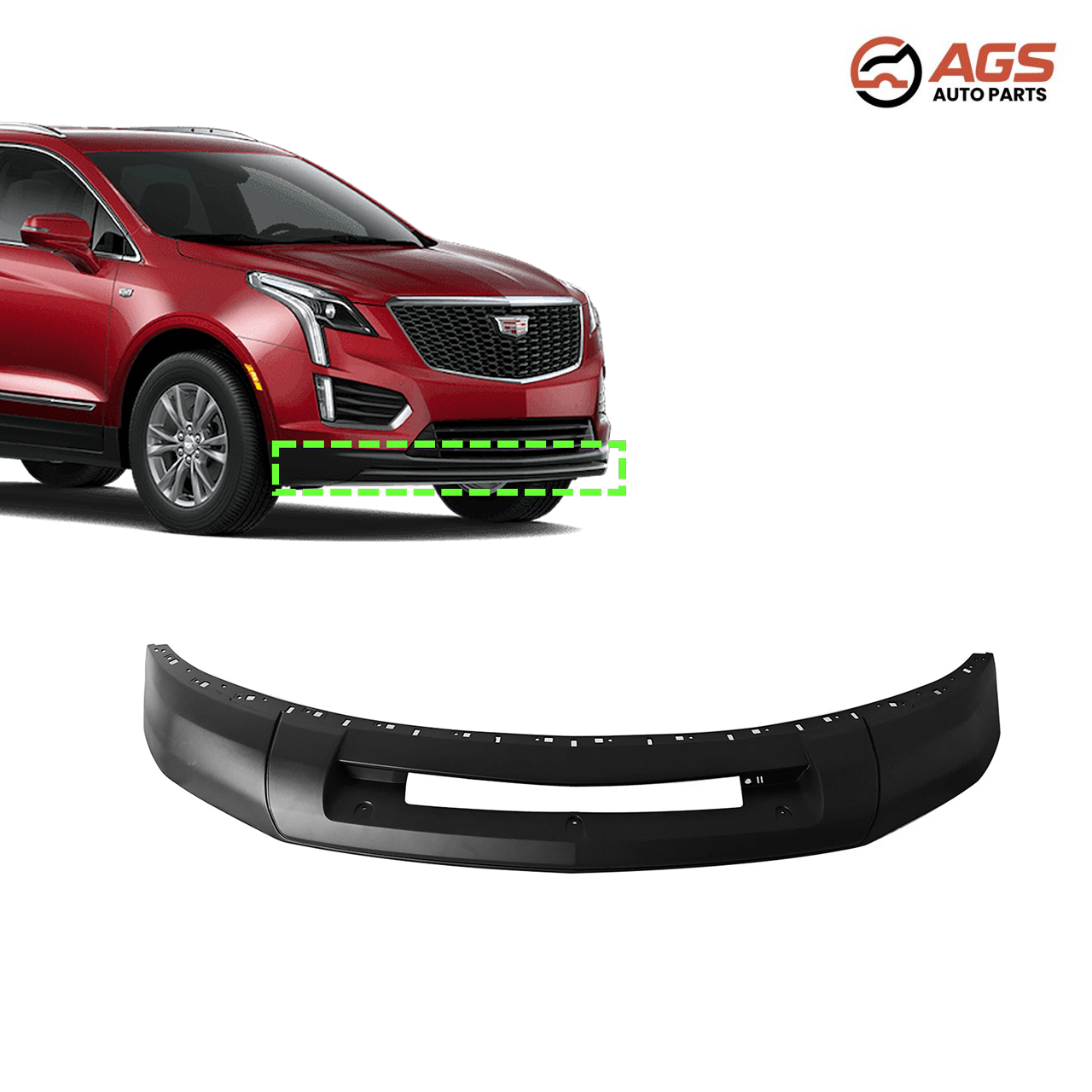 CADILLAC XT5 2017-2019 - FRONT BUMPER COVER LOWER (Base|Luxury|Premium; Textured)