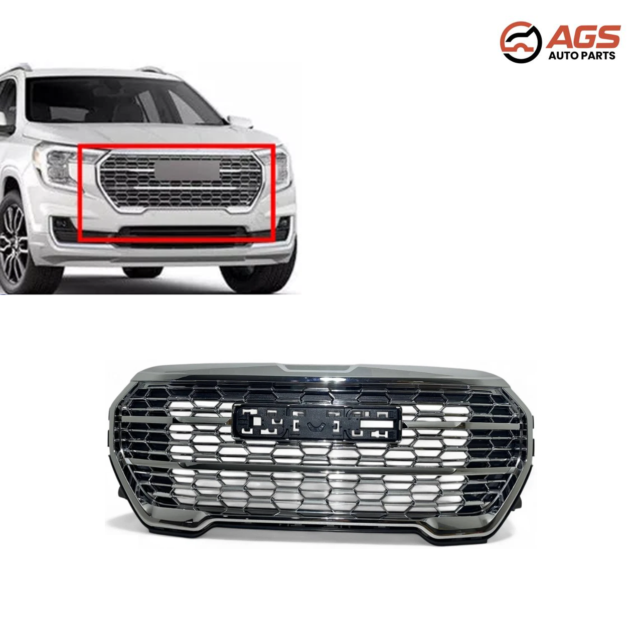 GMC TERRAIN 2022-2024 - GRILLE ASSEMBLY (Denali; w/Surroud View)