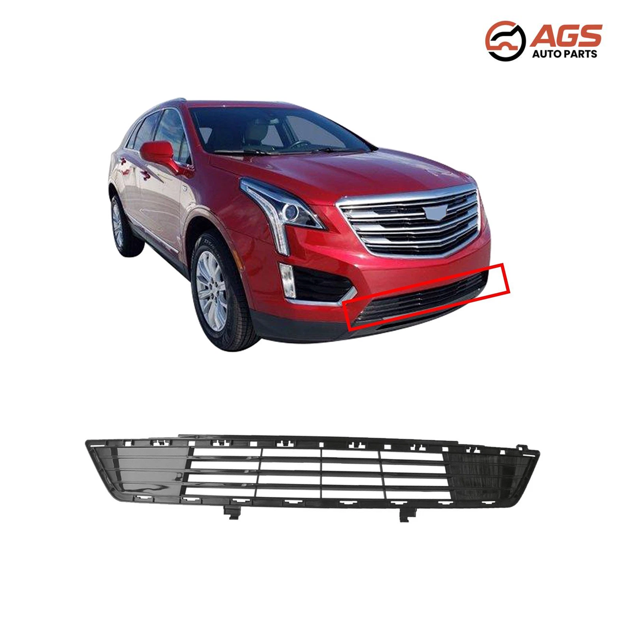 CADILLAC XT5 2017-2019 - FRONT BUMPER GRILLE (w/o Park Assist Sensors)