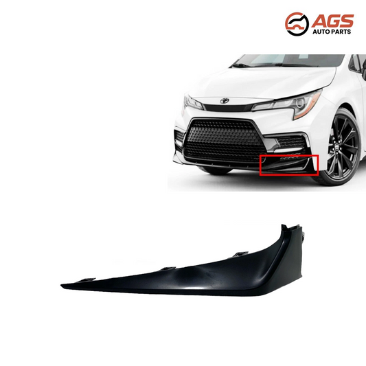 TOYOTA COROLLA 2020-2022 - LT FRONT BUMPER MOLDING (SE|XSE; Sedan; w/o Apex Edition; w/o Nightshade Edition; Lower Spoiler)