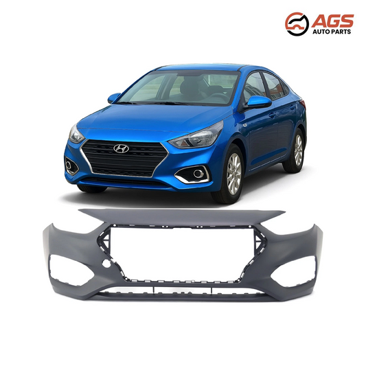 HYUNDAI ACCENT 2018-2022 - FRONT BUMPER COVER (Sedan; prime)