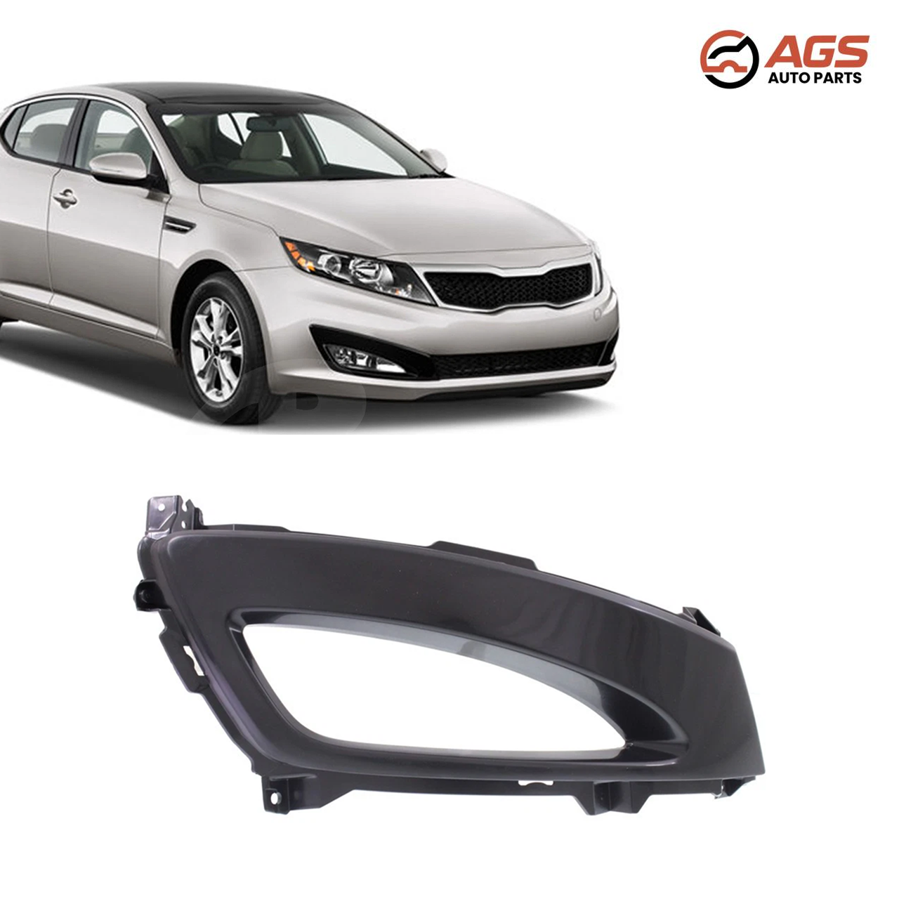 KIA OPTIMA 2011-2013 - RT FRONT BUMPER INSERT (EX|LX|SX; Korea Built; Fog Lamp Bezel)