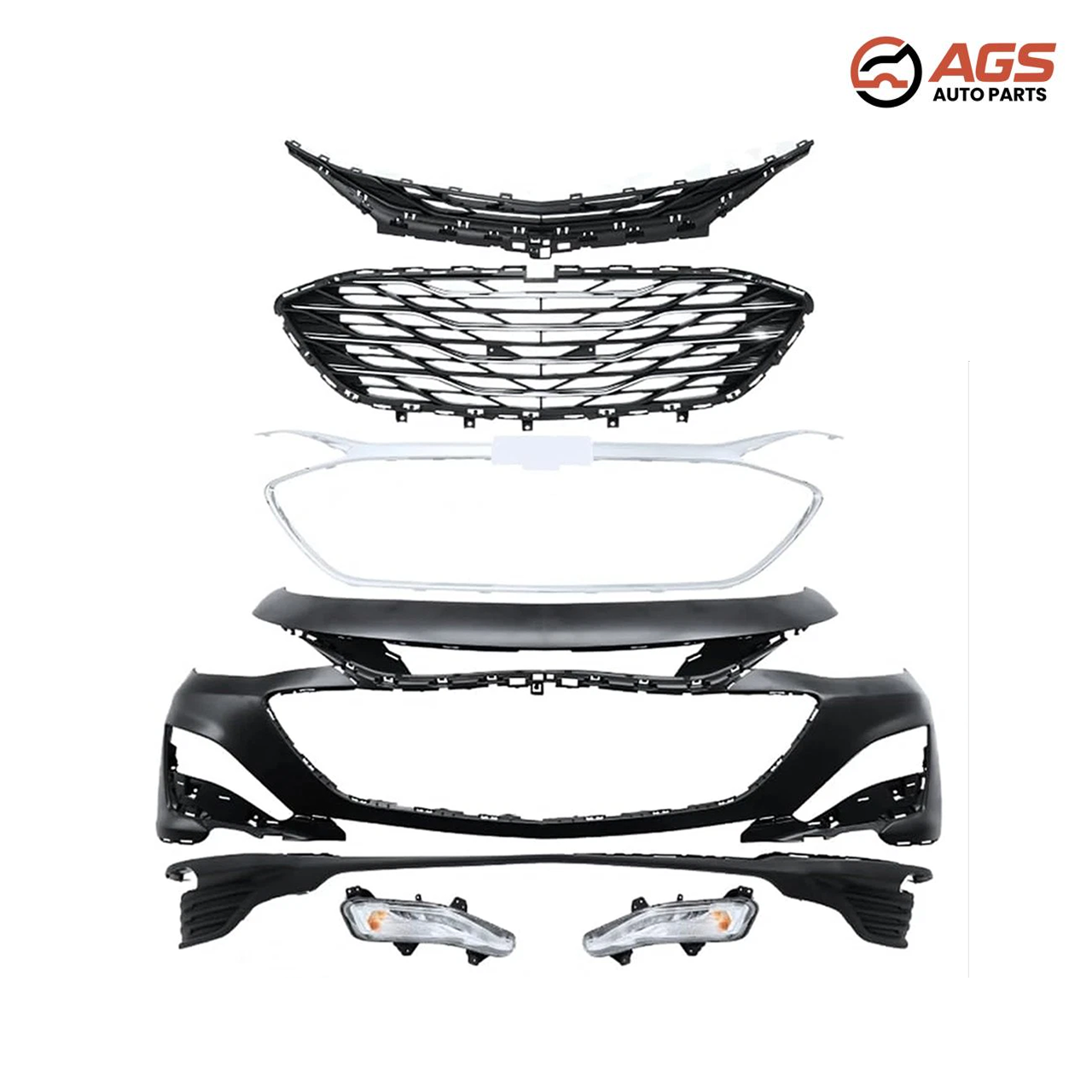 CHEVROLET MALIBU 2019-2025 - FRONT BUMPER KIT (w/o Parallel Park Assist; prime)