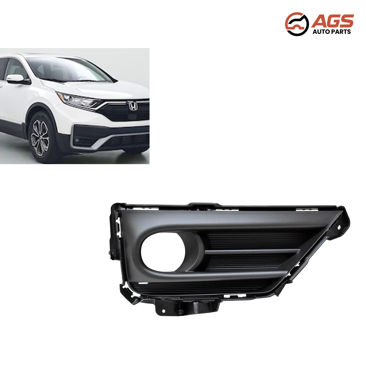 HONDA CR-V 2020-2022 - RT FRONT BUMPER INSERT (EX|EX-L|Sport|Touring; Fog Lamp Bezel; w/Fog Lamp)