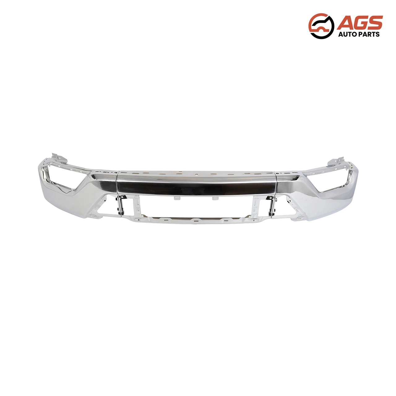 FORD F-150 2021-2023 - FRONT BUMPER FACE BAR (w/o Active Park Assist; w/o Park Distance Sensors; Chrome)