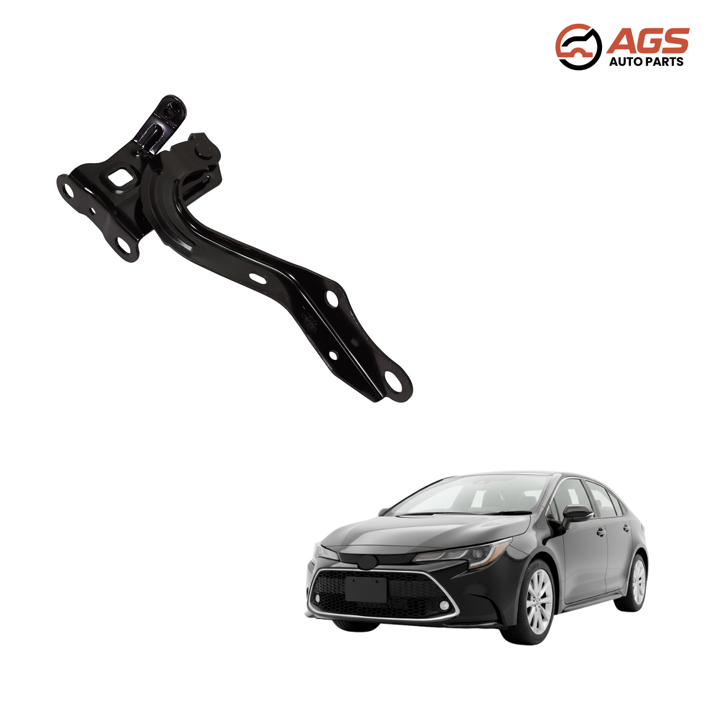 TOYOTA COROLLA 2019-2021 - RT HOOD HINGE ASSY (Sedan; Japan Built; to 8-19)
