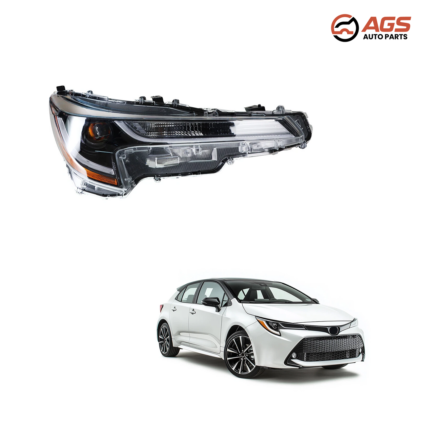 TOYOTA COROLLA 2020-2022 - RT HEADLAMP ASSY COMPOSITE (L|LE; Sedan; USA Built)